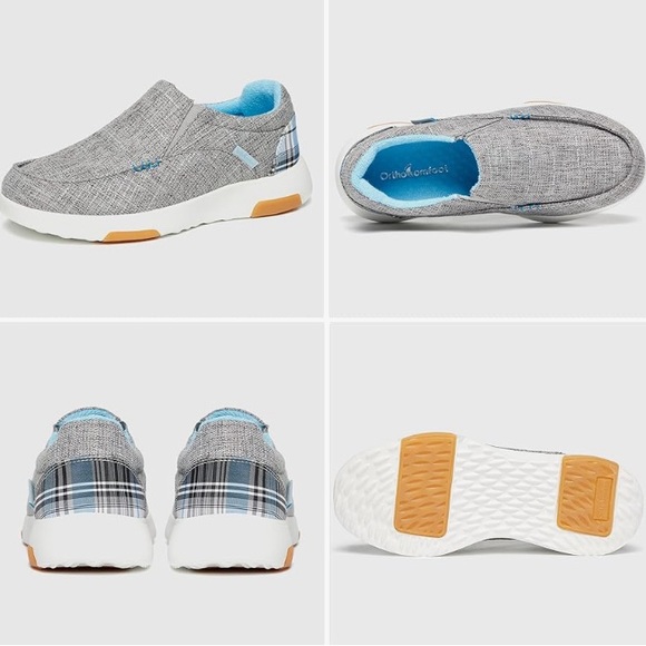 New Orthotic Slip On Walking Shoes, Comfortable Loafers Sz EU 40 - Picture 2 of 11